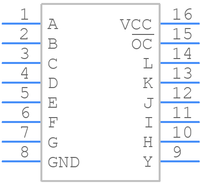 SNJ54S134J - Texas Instruments - PCB symbol