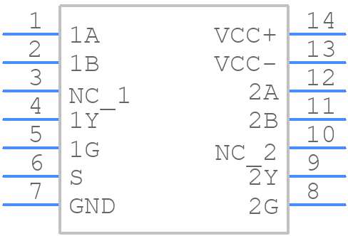 SNJ55107AJ - Texas Instruments - PCB symbol