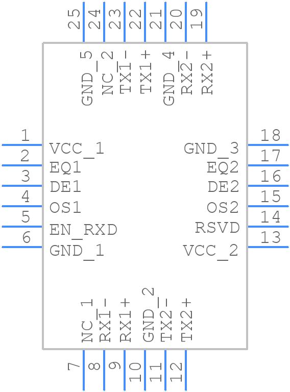 SN65LVPE502CP1RGER - Texas Instruments - PCB symbol