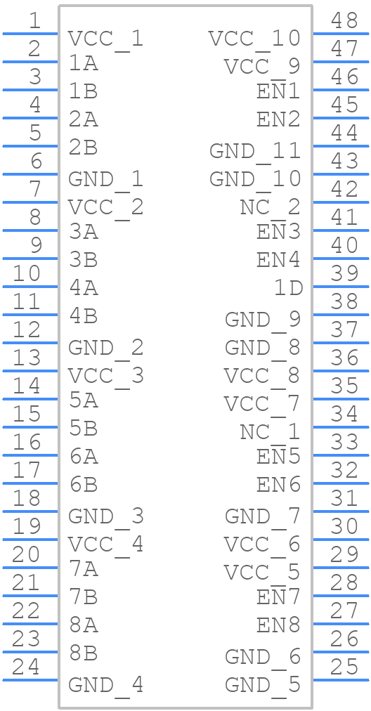 SN65MLVD128DGGR - Texas Instruments - PCB symbol