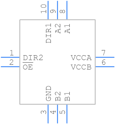CAXC2T245QRSWRQ1 - Texas Instruments - PCB symbol