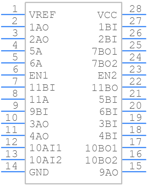 SN74GTL2007PW - Texas Instruments - PCB symbol