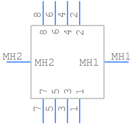 43860-5025 - Molex - PCB symbol