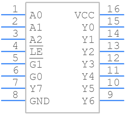 SN74HCS237DR - Texas Instruments - PCB symbol