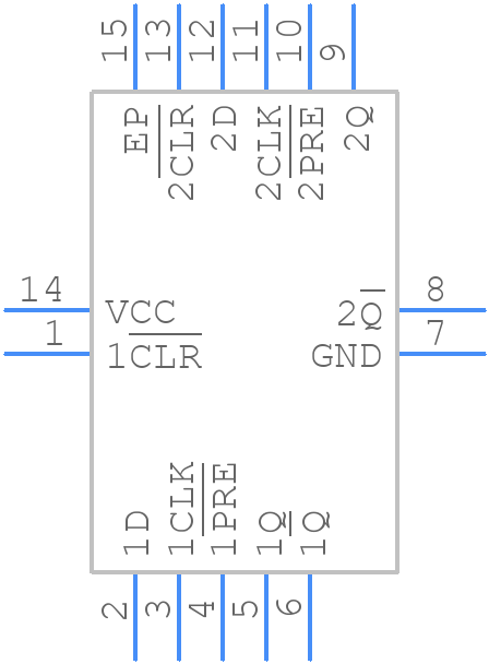 SN74LV74ARGYR - Texas Instruments - PCB symbol