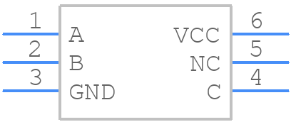 SN74LVC1G66DSF2 - Texas Instruments - PCB symbol