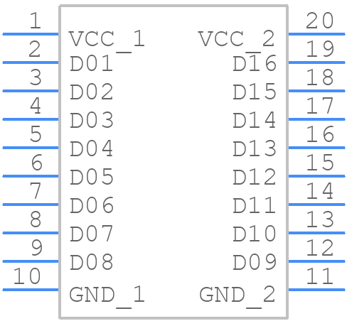 SN74S1053NS - Texas Instruments - PCB symbol