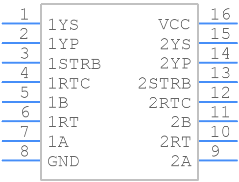 SN75115NS - Texas Instruments - PCB symbol