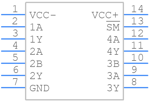 SN75C198N - Texas Instruments - PCB symbol