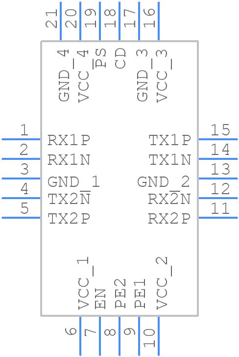 SN75LVCP412CDRTJT - Texas Instruments - PCB symbol