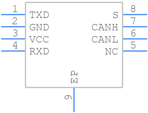 TCAN1051HGDRBT - Texas Instruments - PCB symbol