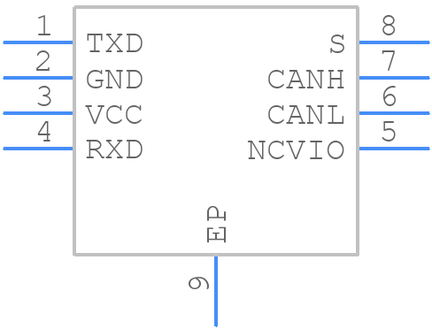 TCAN1057AVDRBRQ1 - Texas Instruments - PCB symbol