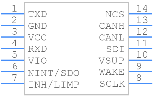 TCAN1146DRQ1 - Texas Instruments - PCB symbol
