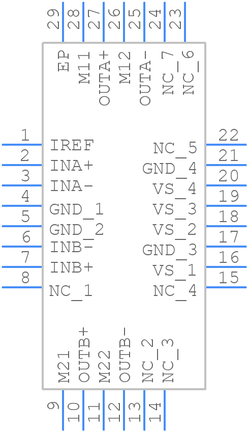 THS6302IRHFR - Texas Instruments - PCB symbol