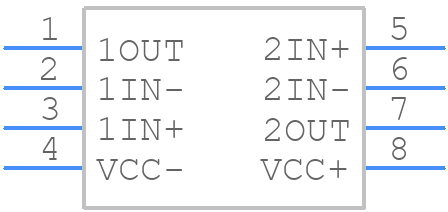 TL072HIDDFR - Texas Instruments - PCB symbol