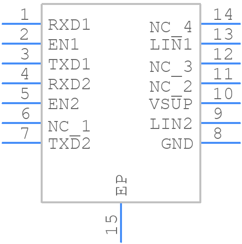 TLIN2022ADMTRQ1 - Texas Instruments - PCB symbol