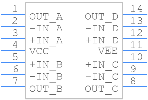 TLV7044PWR - Texas Instruments - PCB symbol