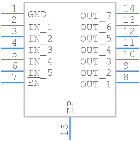 TPS2013APWP - Texas Instruments - PCB symbol