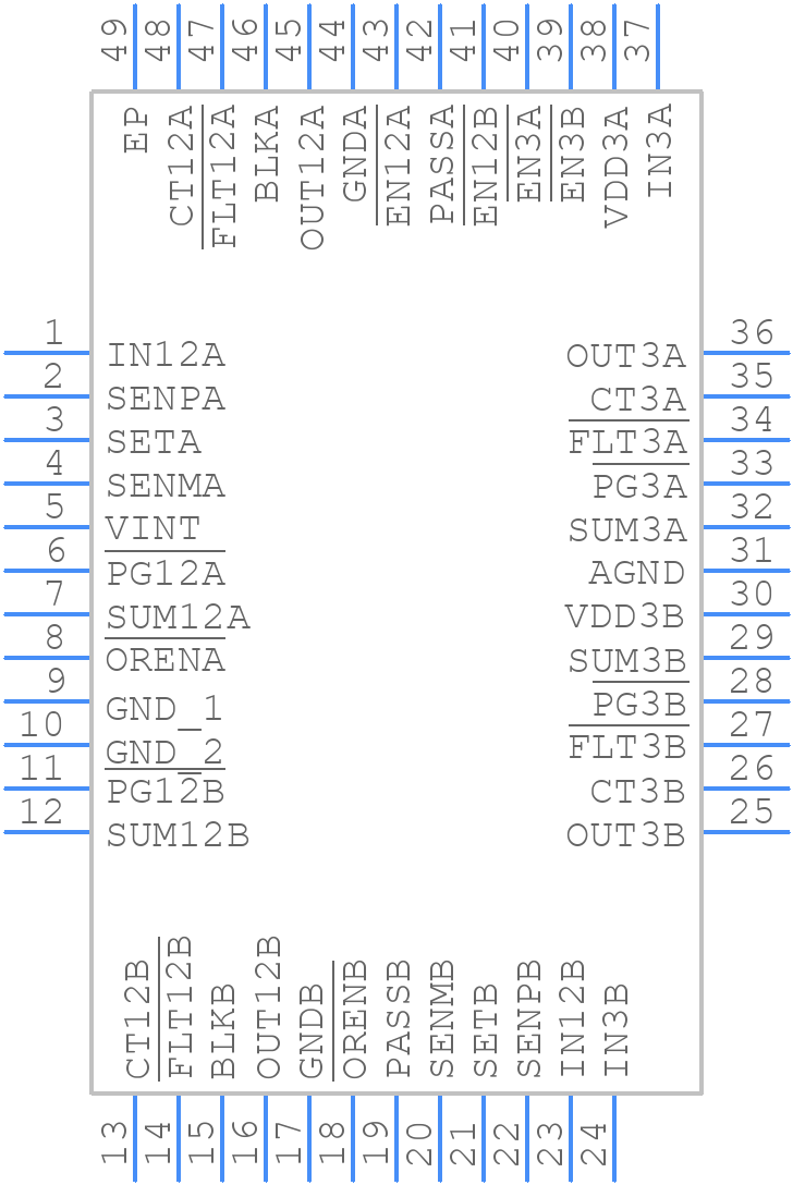 TPS2358RGZR - Texas Instruments - PCB symbol