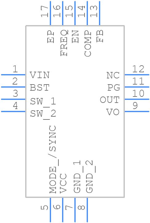 TPS61379QWRTERQ1 - Texas Instruments - PCB symbol