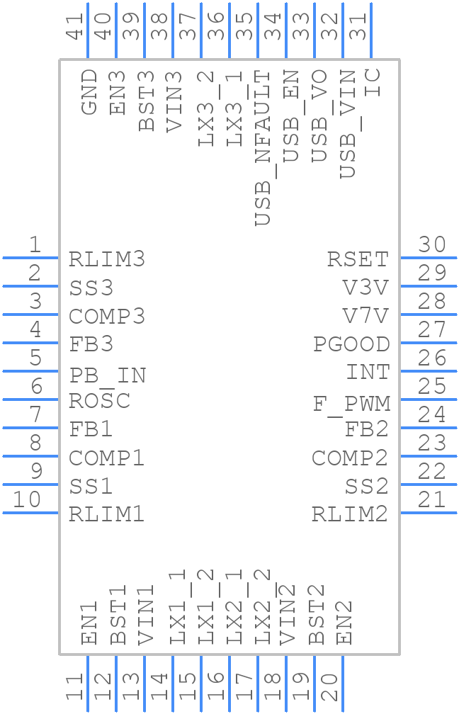 TPS65287RHAT - Texas Instruments - PCB symbol
