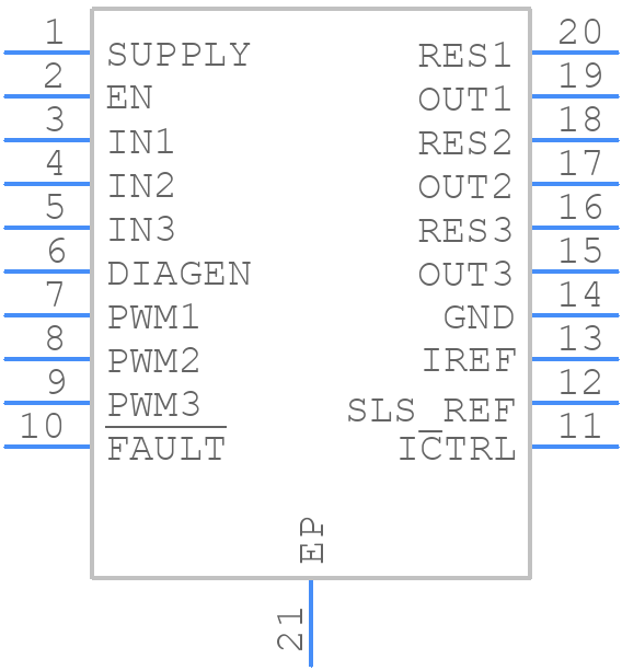 TPS92633MPWPR - Texas Instruments - PCB symbol