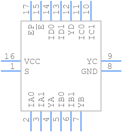 TS3L110RGYR - Texas Instruments - PCB symbol