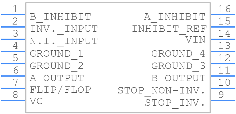 UC1706J883B - Texas Instruments - PCB symbol