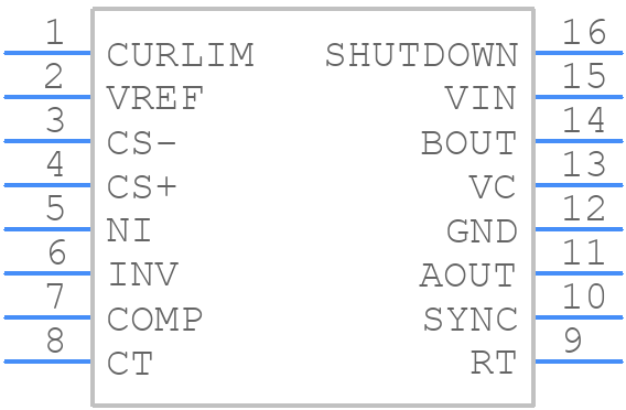 UCC2806MTR - Texas Instruments - PCB symbol