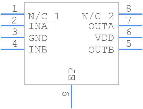 UCC37325DGNR - Texas Instruments - PCB symbol