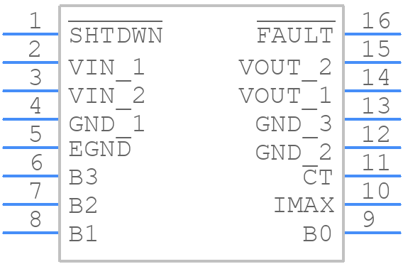 UCC3915DPTR - Texas Instruments - PCB symbol