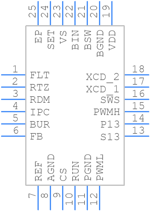 UCC28782CDRTWR - Texas Instruments - PCB symbol