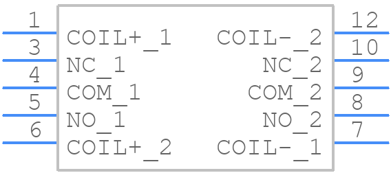 TX2-LT-5V-TH - Panasonic - PCB symbol