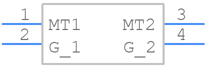 Q6016NH6 - LITTELFUSE - PCB symbol