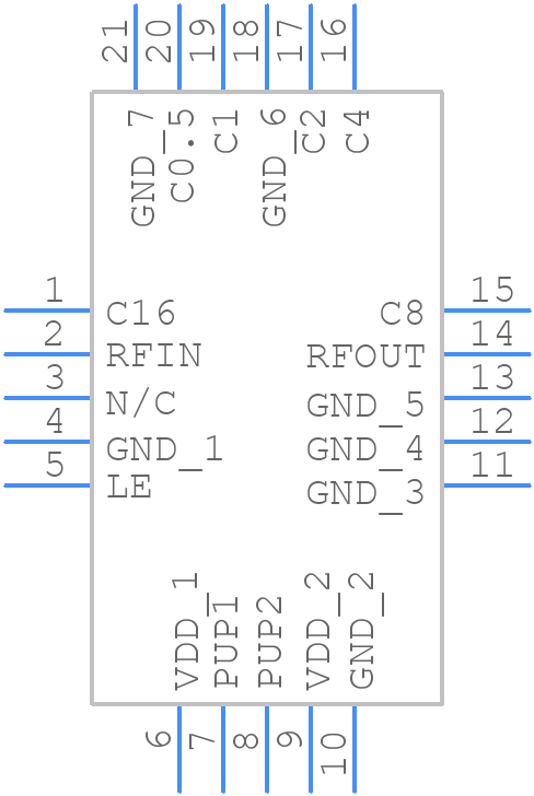 DAT-31R5-PP+ - Mini-Circuits - PCB symbol