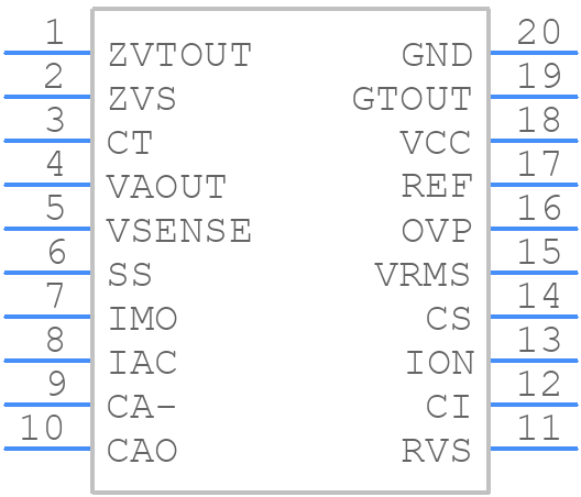 UC3855ADWTR - Texas Instruments - PCB symbol