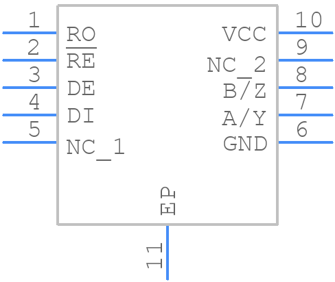 ISL3159EIRZ - Renesas Electronics - PCB symbol