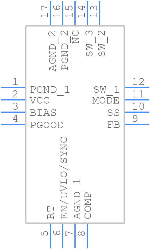 LM51571RTER - Texas Instruments - PCB symbol