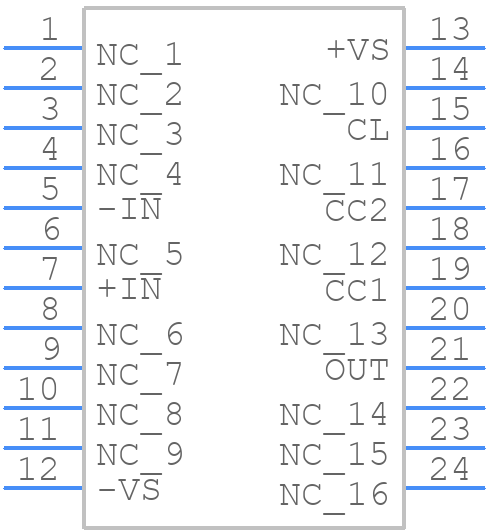 PA341DF - Apex Microtechnology - PCB symbol