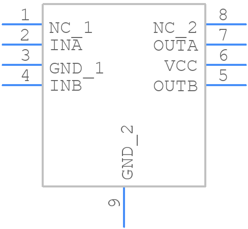 IXDN604SIATR - LITTELFUSE - PCB symbol