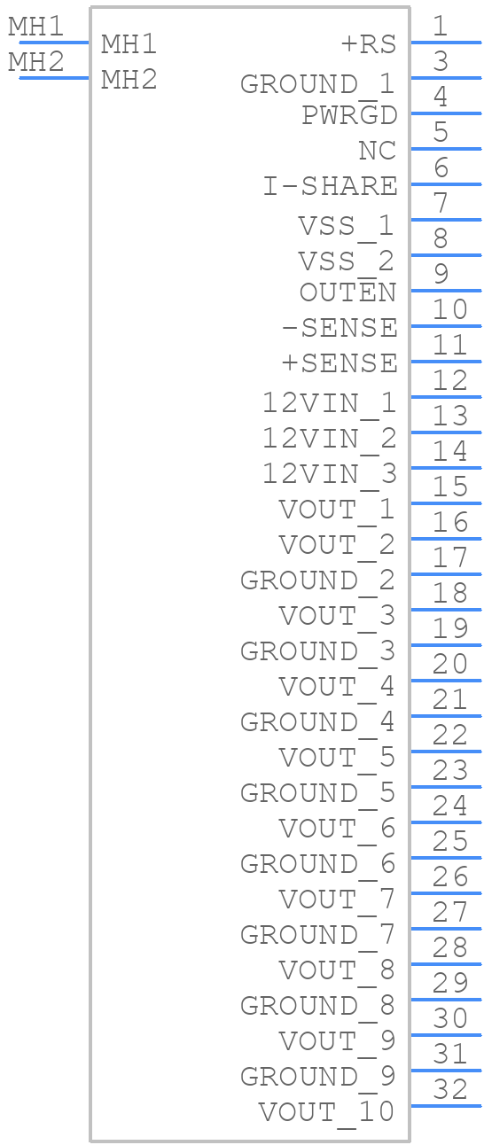 NC12S0A0V60PNFA - Delta Electronics - PCB symbol