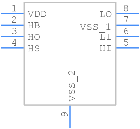 2EDL8124GXUMA1 - Infineon - PCB symbol