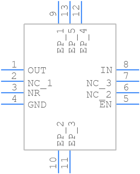 TPS73525DRBR - Texas Instruments - PCB symbol