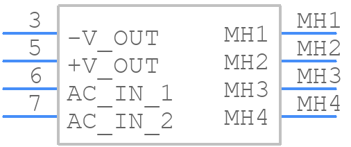 TPM 40124 - Traco Power - PCB symbol