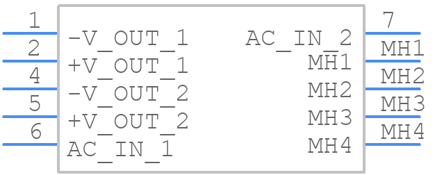TPM 30252 - Traco Power - PCB symbol