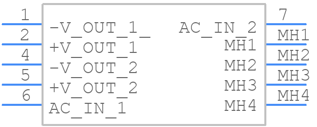 TPM 30254 - Traco Power - PCB symbol