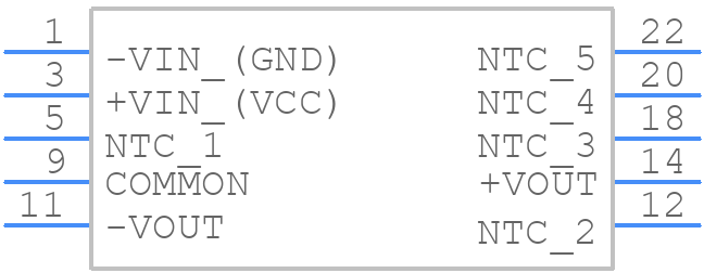 TSV 1215D - Traco Power - PCB symbol