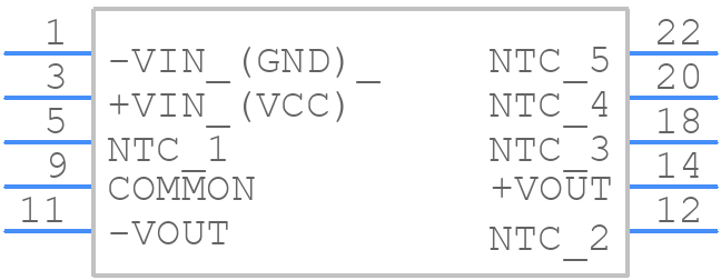 TSV 2405D - Traco Power - PCB symbol