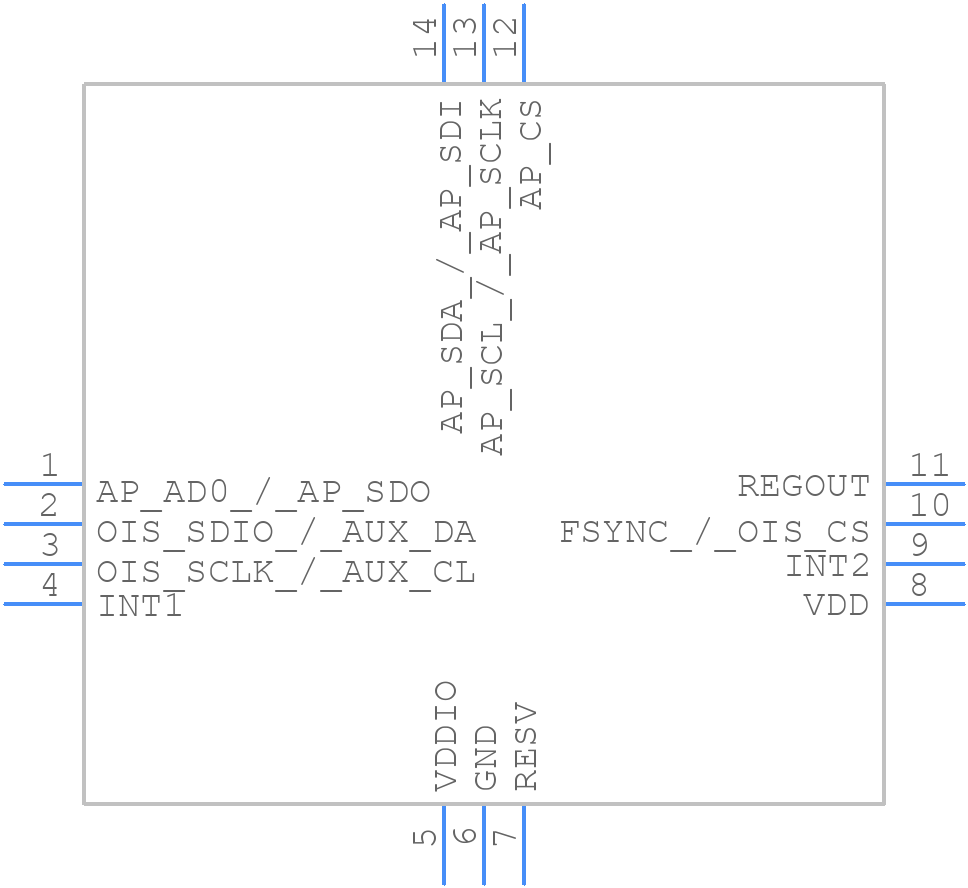 ICM-20690 - TDK - PCB symbol
