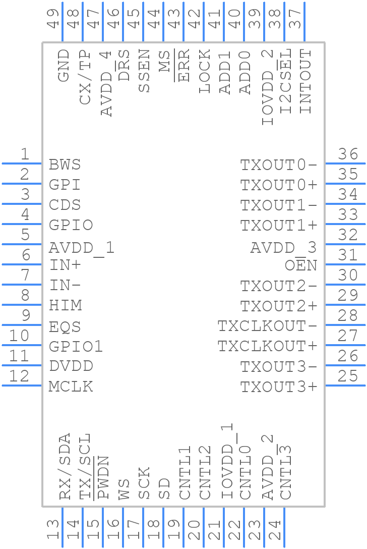 MAX9278GTM/VY+ - Analog Devices - PCB symbol